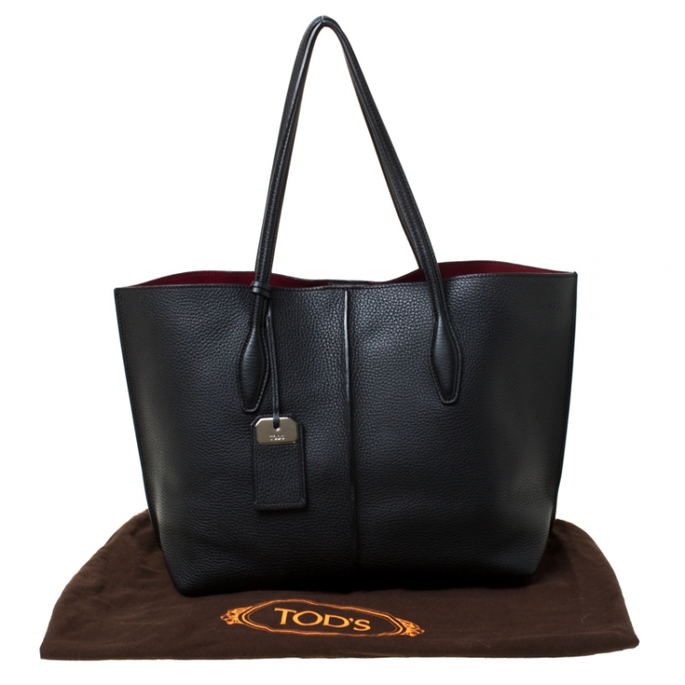 Pre Owned Tod's Black Leather Small Joy Tote