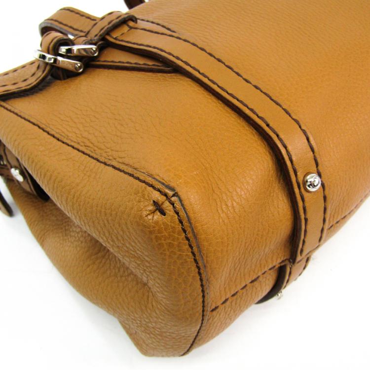 camel leather duffle bag