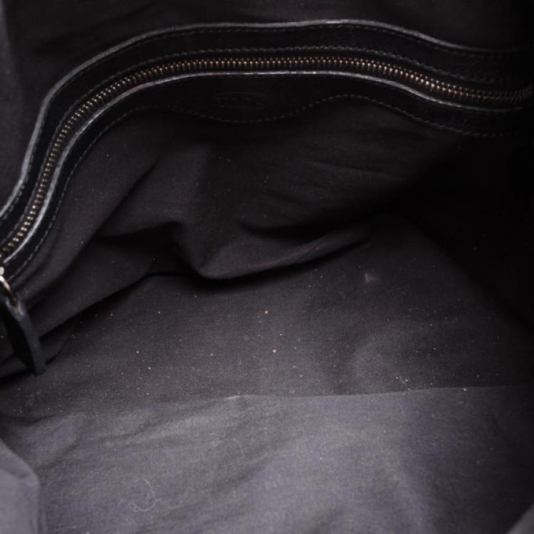Pre Owned Tod's Black Leather Hobo