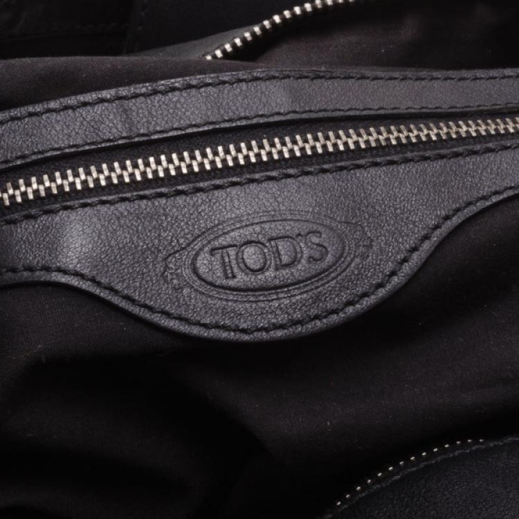 Pre Owned Tod's Black Leather Hobo