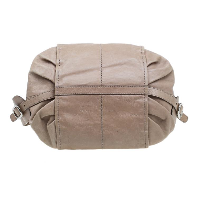 Pre Owned Tod's Beige Leather G-Line Easy Sacca Tote