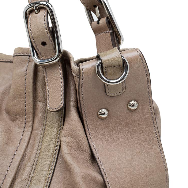 Pre Owned Tod's Beige Leather G-Line Easy Sacca Tote