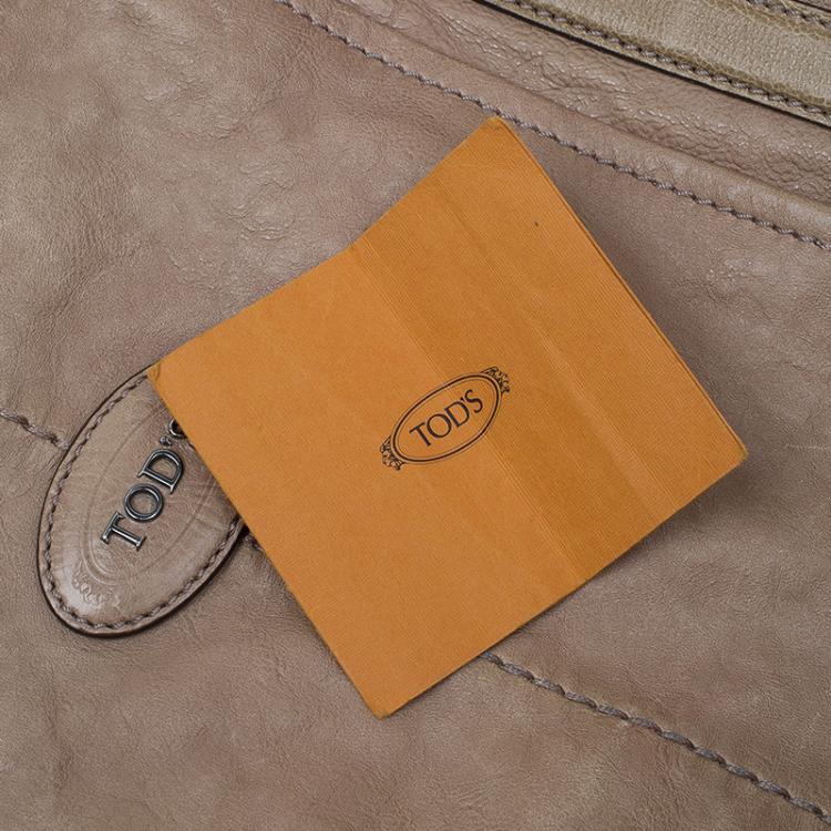 Pre Owned Tod's Beige Leather G-Line Easy Sacca Tote