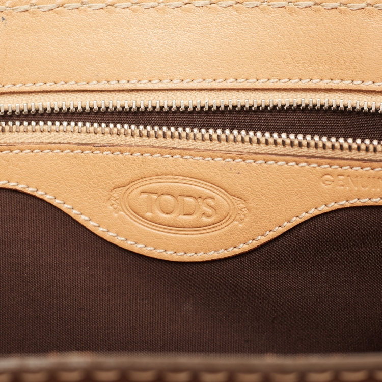 Pre Owned Tod's Brown Suede and Leather Satchel