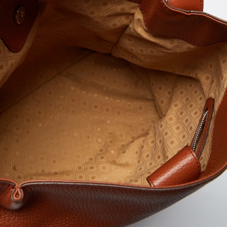 Pre Owned Tod's Brown Leather Joy Top Handle Bag