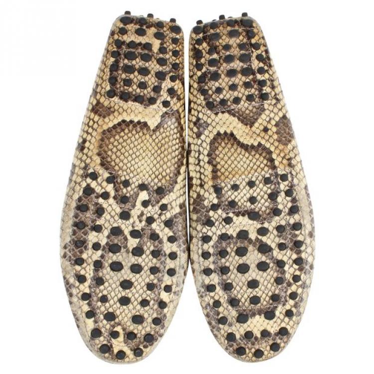 tod's snakeskin loafers