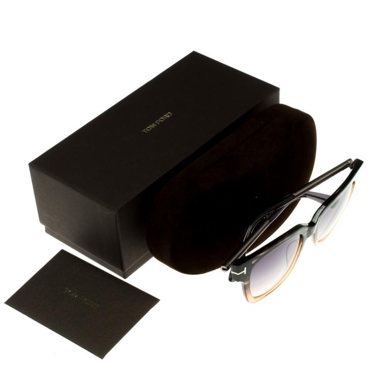 Pre Owned Tom Ford Brown TF436 Tracy Sunglasses