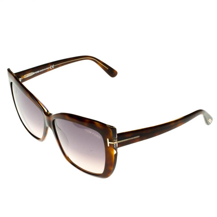 Pre Owned Tom Ford Brown Havan TF390 Irina Sunglasses