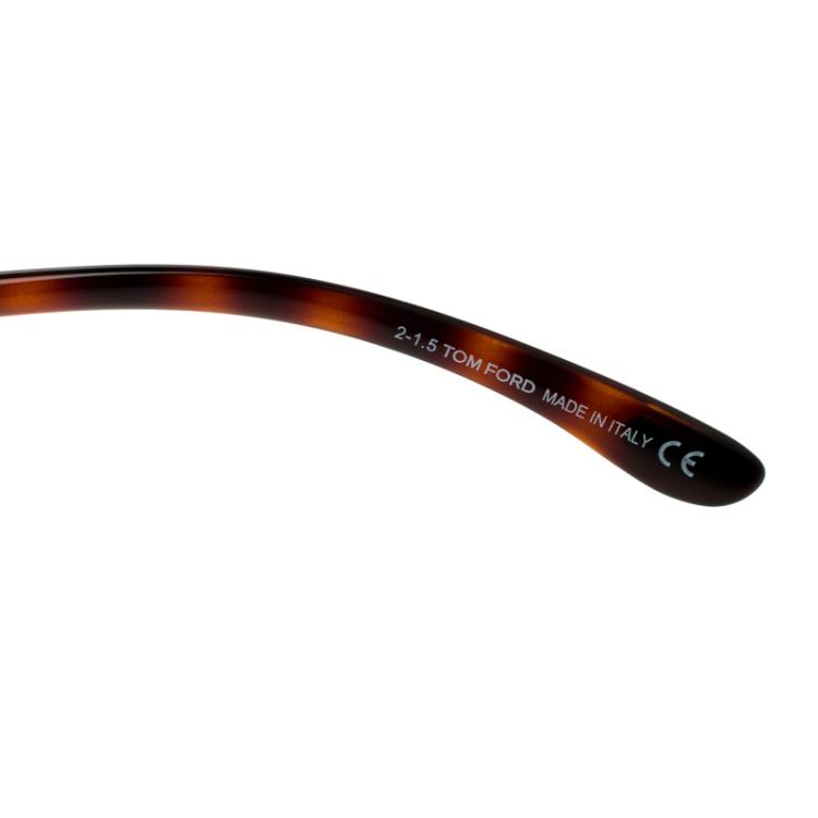 Pre Owned Tom Ford Brown Tortoise TF372 Ivanna Sunglasses