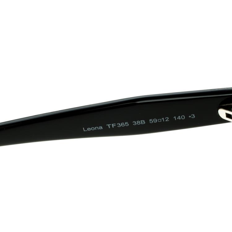 Pre Owned Tom Ford Grey/Black TF365 Leona Sunglasses