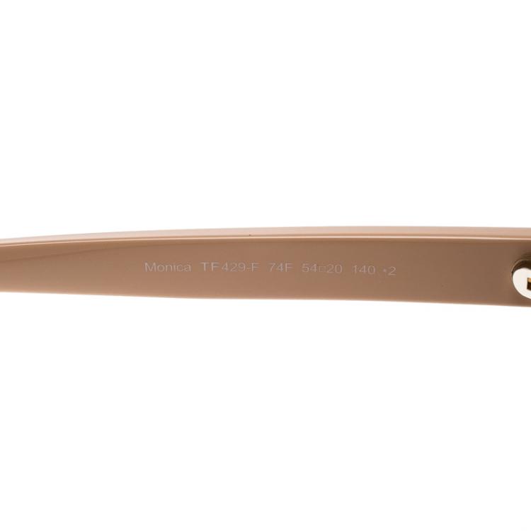 Pre Owned Tom Ford Pink TF 429-F Monica Wayfarer Sunglasses