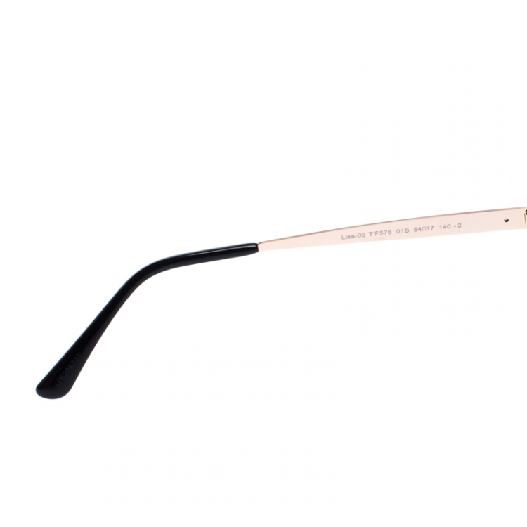 Pre Owned Tom Ford Black Smoke Lisa Sunglasses
