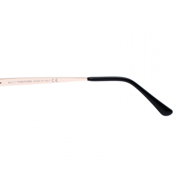 Pre Owned Tom Ford Black Smoke Lisa Sunglasses