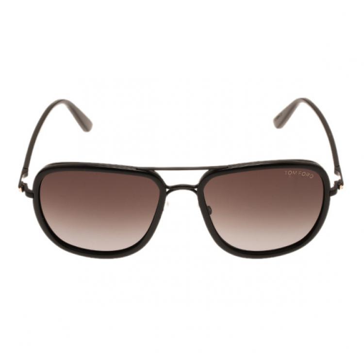 Pre Owned Tom Ford Black Riccardo Sunglasses