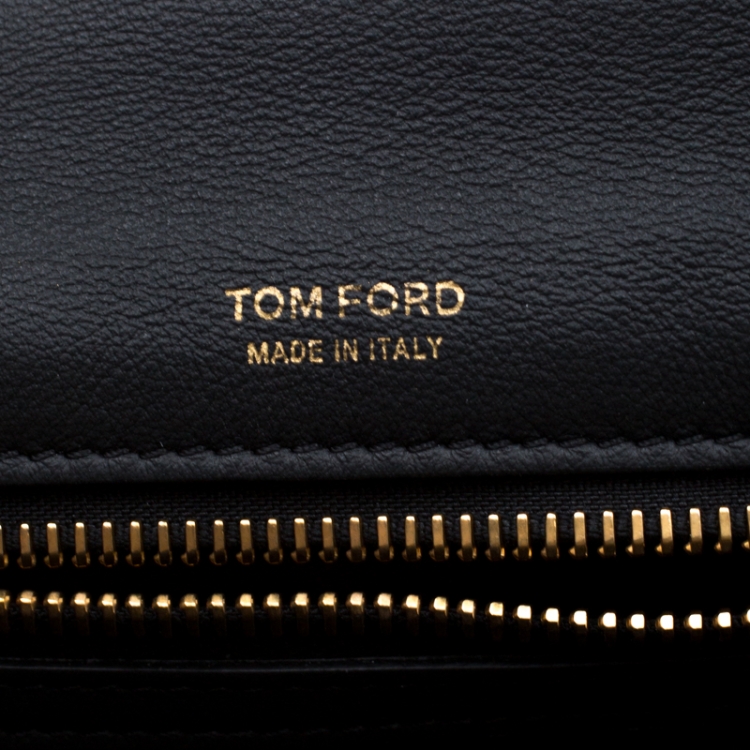 Pre Owned Tom Ford Black Leather Natalia Crossbody Bag