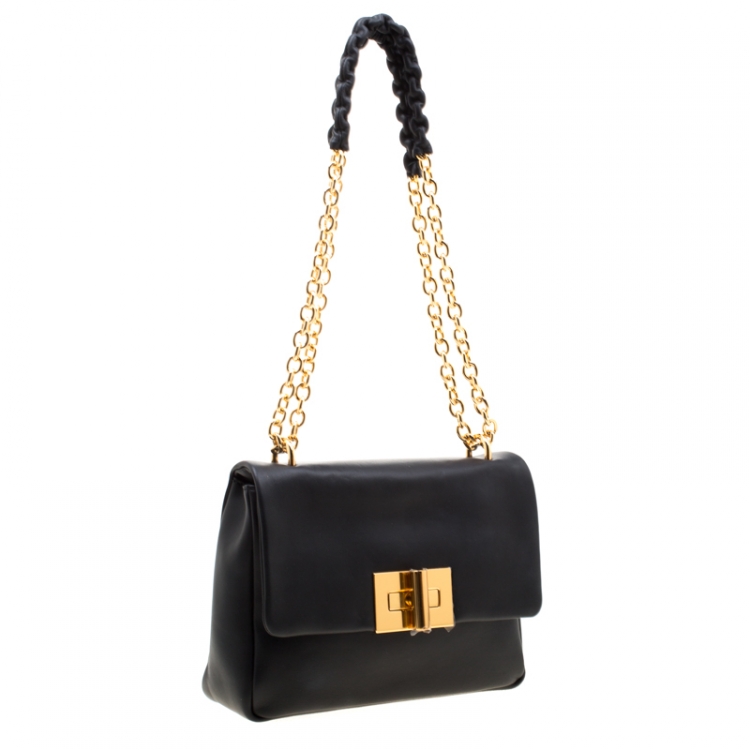 Pre Owned Tom Ford Black Leather Natalia Crossbody Bag