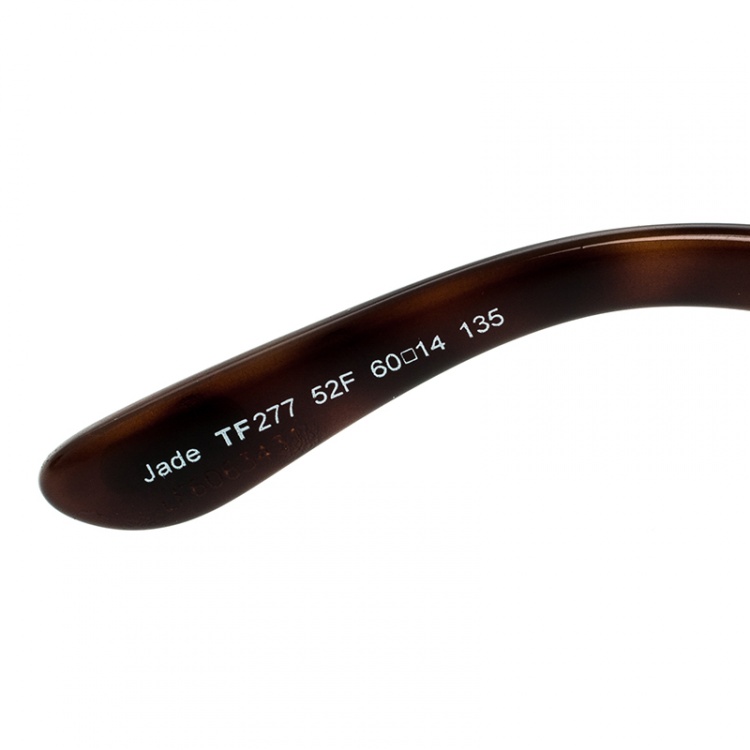 Pre Owned Tom Ford Brown/Brown Gradient TF277 Jade Square Oversized Sunglasses
