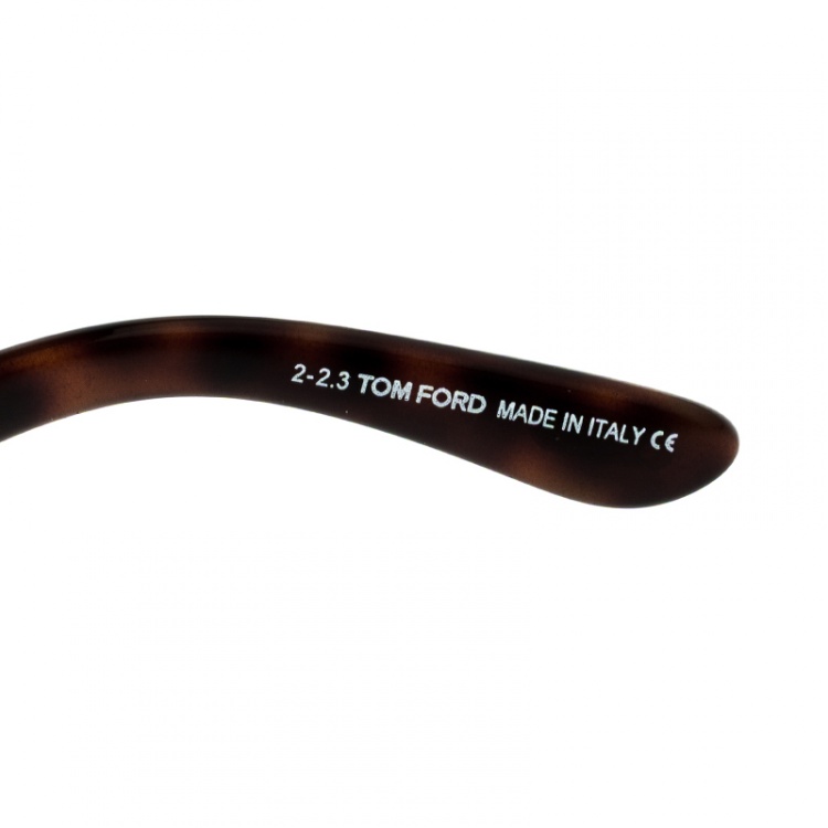 Pre Owned Tom Ford Brown/Brown Gradient TF277 Jade Square Oversized Sunglasses