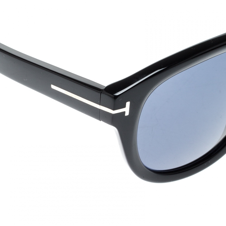 Pre Owned Tom Ford Black/Blue TF920  Benedict Wayfarer Sunglasses