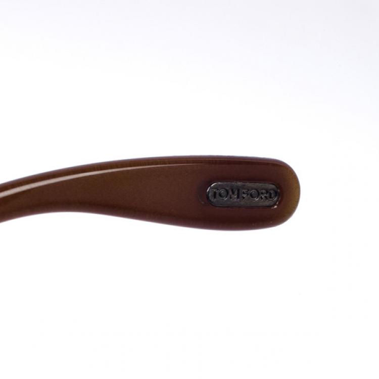 Pre Owned Tom Ford Brown Ian Woman Aviators