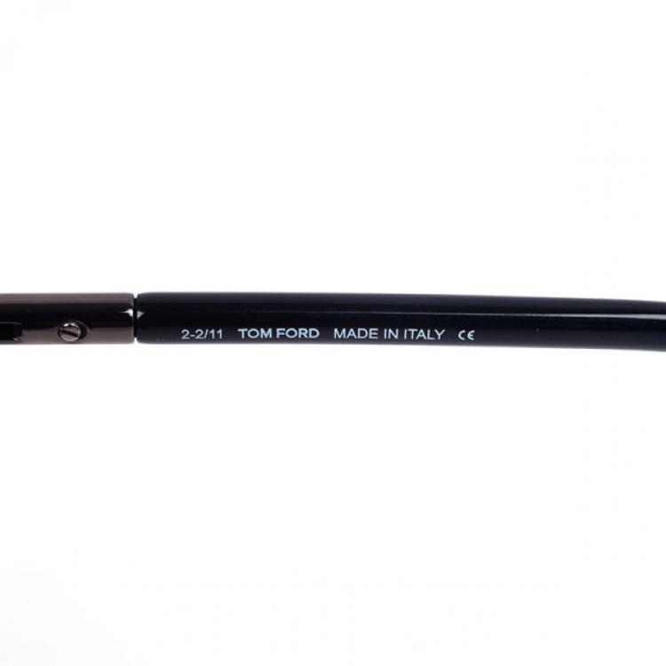 Pre Owned Tom Ford Black Sabrina Round Womens Sunglasses