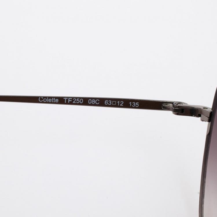 Pre Owned Tom Ford Silver Colette Woman Sunglasses