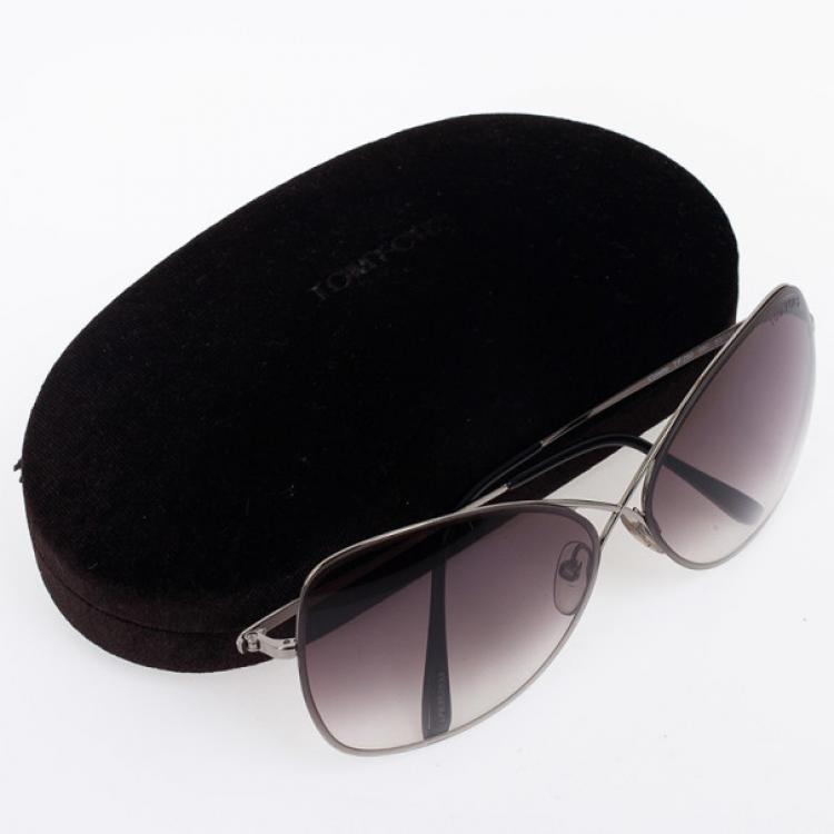 Pre Owned Tom Ford Silver Colette Woman Sunglasses