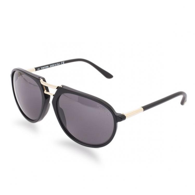 Pre Owned Tom Ford Black Eric Woman Aviators