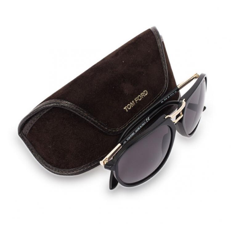 Pre Owned Tom Ford Black Eric Woman Aviators