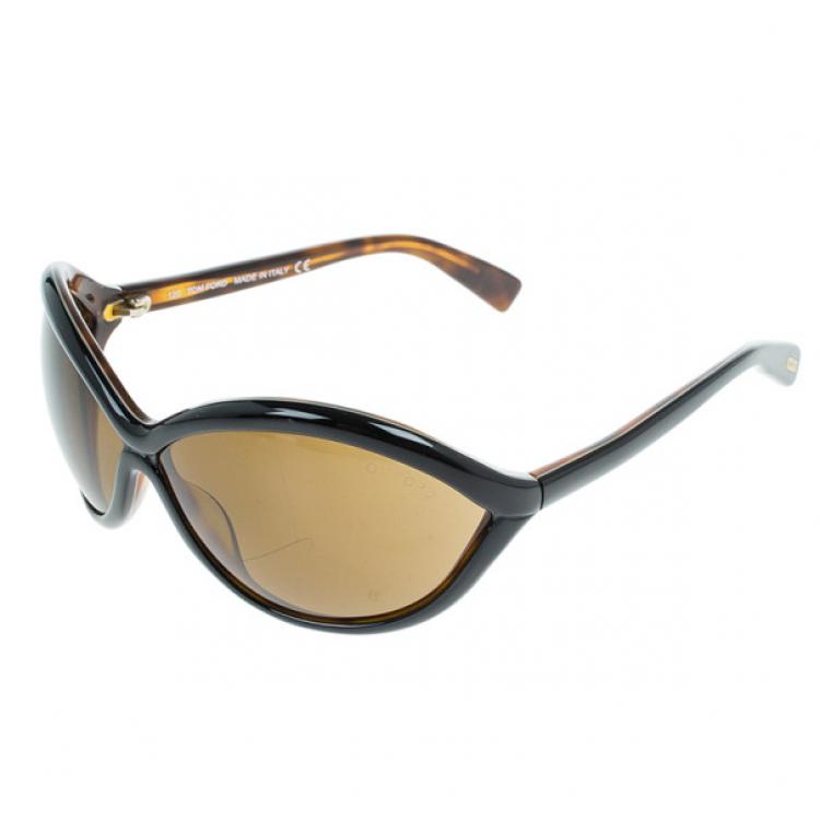 Pre Owned Tom Ford Black Sophia Oval Woman Sunglasses