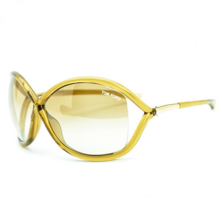 Pre Owned Tom Ford Brown Whitney Woman Sunglasses
