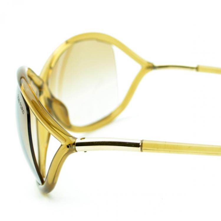 Pre Owned Tom Ford Brown Whitney Woman Sunglasses