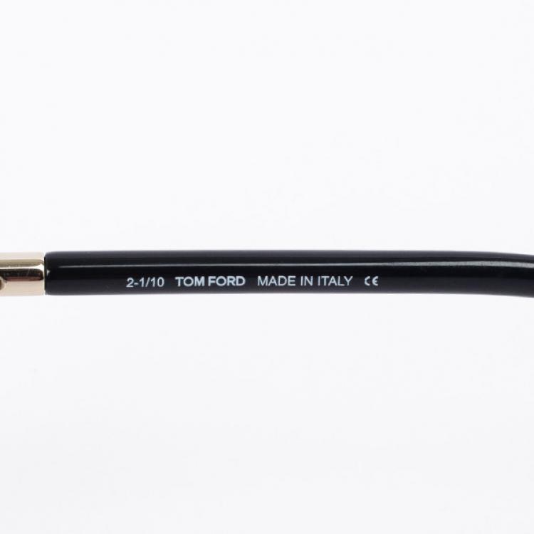 Pre Owned Tom Ford Black Clothilde Round Women Sunglasses