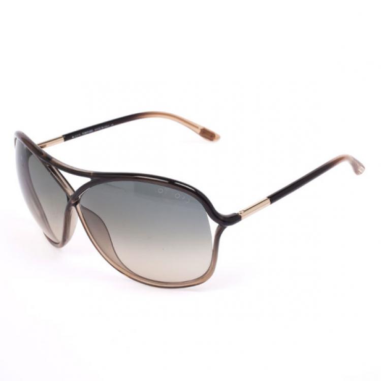 Pre Owned Tom Ford Black Vicky Crossover Women Sunglasses