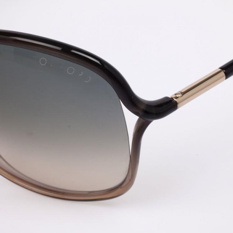 Pre Owned Tom Ford Black Vicky Crossover Women Sunglasses