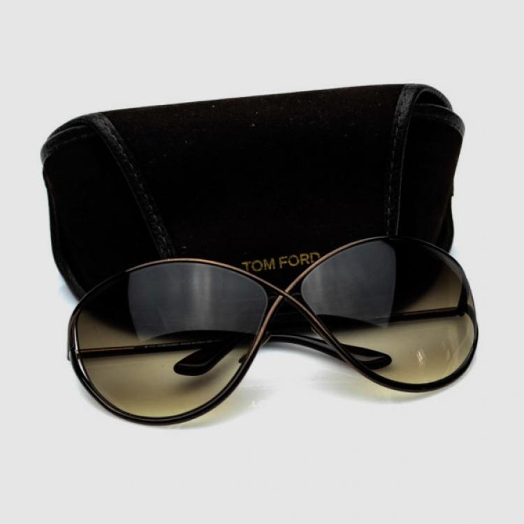 Pre Owned Tom Ford Brown Narcissa Womens Sunglasses