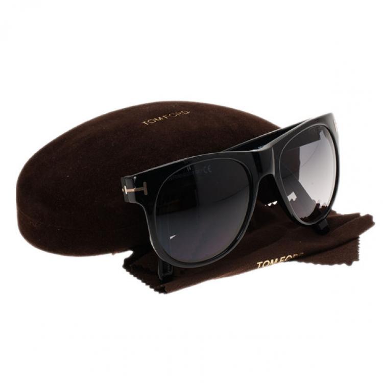 Pre Owned Tom Ford Black Astor Sunglasses