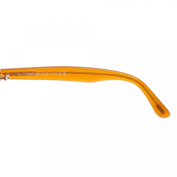Pre Owned Tom Ford Brown Acetate TF537 Clint Sunglasses