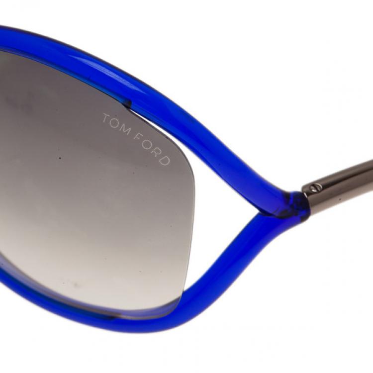 Pre Owned Tom Ford Blue Whitney Sunglasses