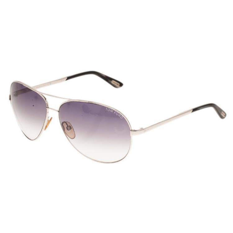 Pre Owned Tom Ford Silver Charles Unisex Aviators