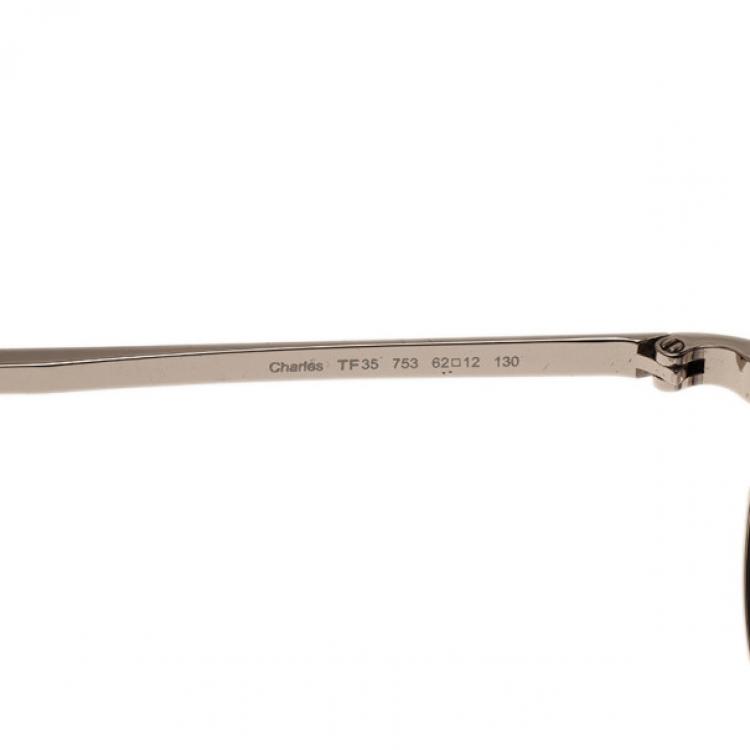 Pre Owned Tom Ford Silver Charles Unisex Aviators