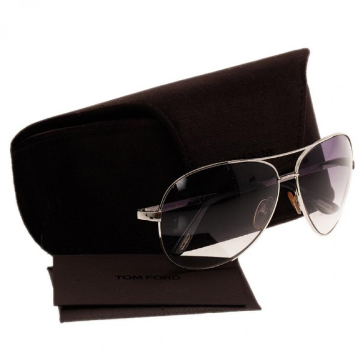 Pre Owned Tom Ford Silver Charles Unisex Aviators