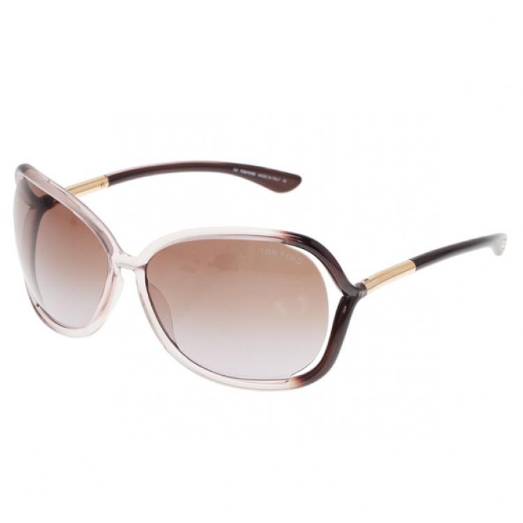Pre Owned Tom Ford Brown Raquel Sunglasses