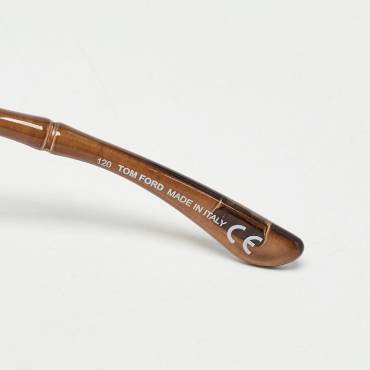 مملوكة مسبقًا Tom Ford Brown Gradient TF74 962 Whitney Oversized Sunglasses