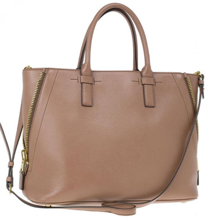 Pre Owned Tom Ford Pink Leather Jennifer Tote