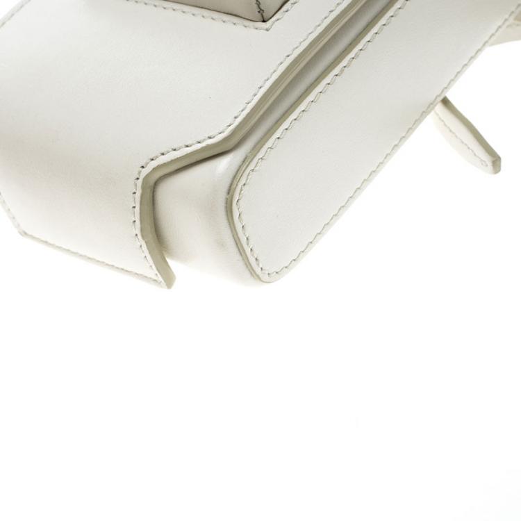 Pre Owned Tom Ford White Leather Mini Camera Crossbody Bag