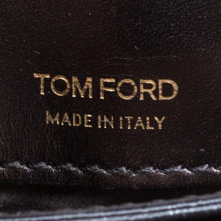 Pre Owned Tom Ford Black Snakeskin Medium Natalia Shoulder Bag