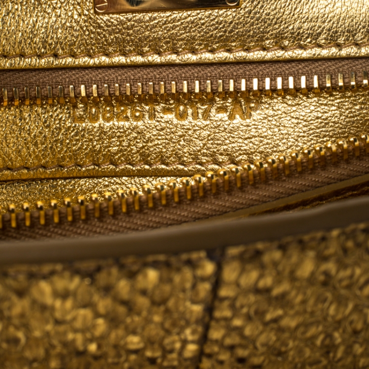 Pre Owned Tom Ford Gold Python Natalia Shoulder Bag