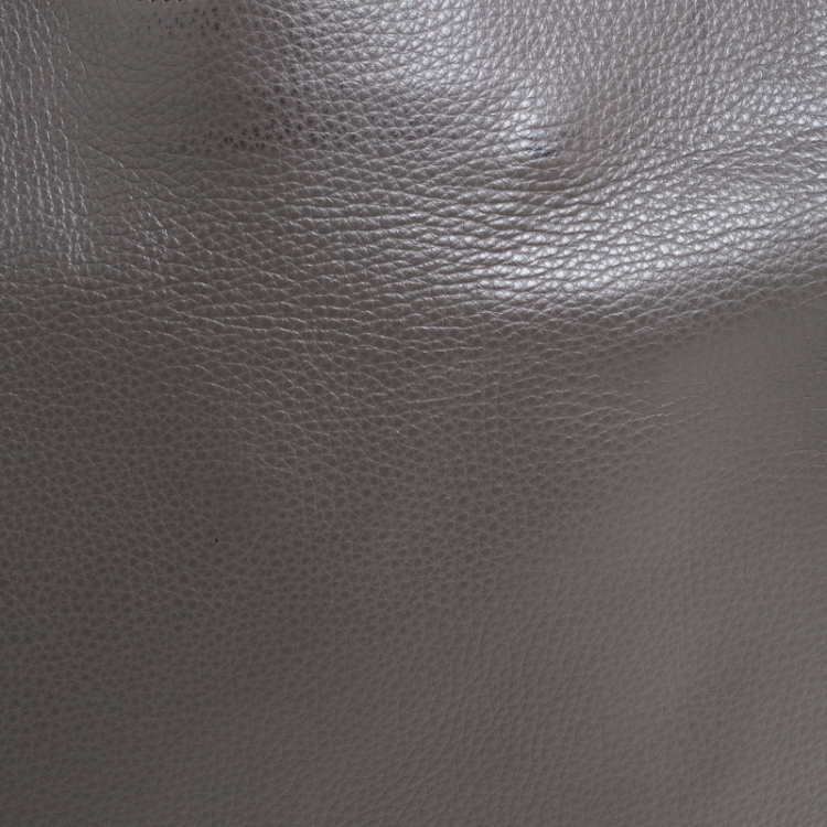 Pre Owned Tom Ford Grey Leather Large Fold Over Alix Bag