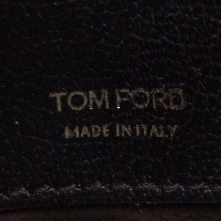 Pre Owned Tom Ford Dark Brown Suede Medium Natalia Shoulder Bag